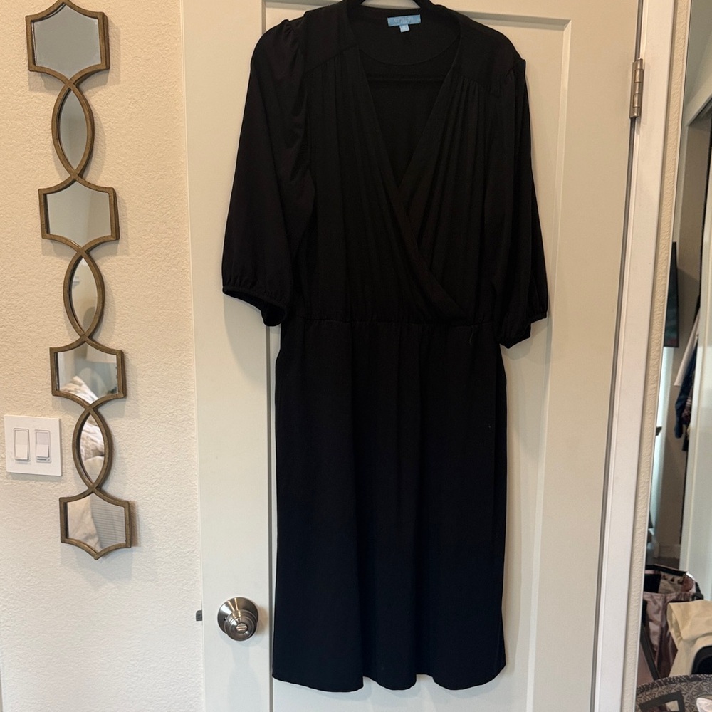 Draper James Classic Black Long Sleeve Dress